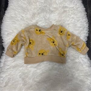 DISNEY BABY BROWN GOLD PULLOVER WINNIE THE POOH SWEATER